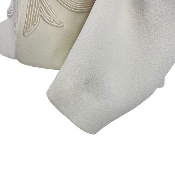 Vintage Adrianna Papell Skirt & Top Set Embroidered White 8 - Picture 9 of 12